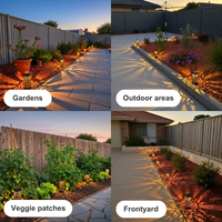 Collage of outdoor scenes including gardens, outdoor areas, a veggie patch, and a frontyard.